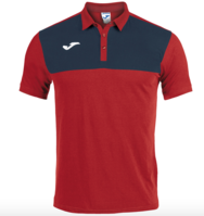 Joma Winner Cotton Polo Shirt S/S Red/Navy