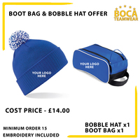 BC450 Bobble Hat & QD76 Boot Bag Offer (Set of 15)