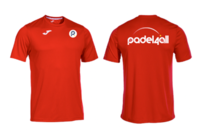 PADEL4ALL - Combi T-Shirt (RED) (Polyester Sports T-Shirt)