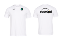 PADEL4ALL - Combi T-Shirt Womens Fit (WHITE) (Polyester Sports T-Shirt)