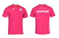 PADEL4ALL - Combi T-Shirt Womens Fit (PINK) (Polyester Sports T-Shirt)