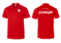 PADEL4ALL- SYDNEY POLO SHIRT (RED) (Polyester Sports Material)